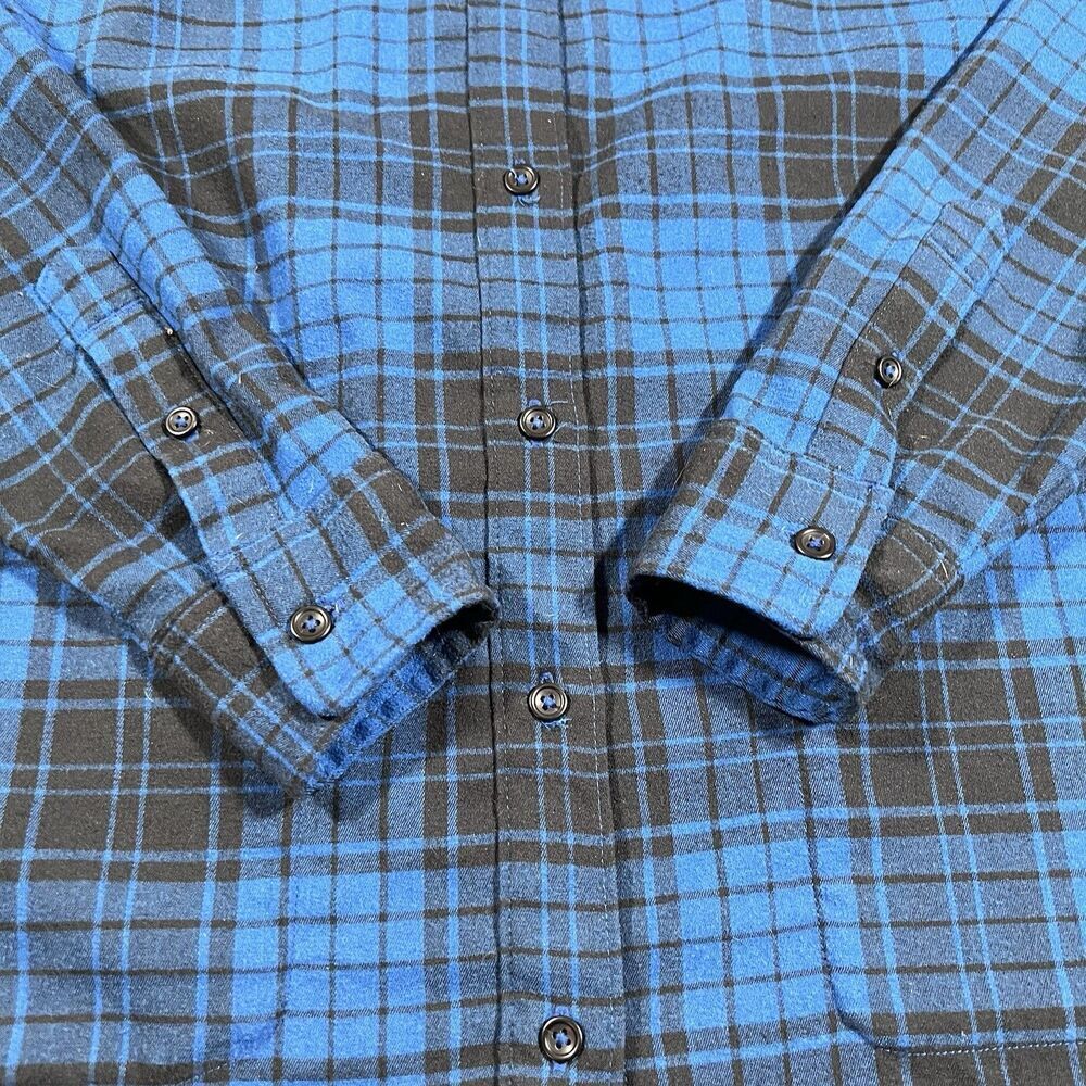 Outdoor Research Kulshan Flannel Blue/Black Tartan Plaid Women's Small - Picture 3 of 14